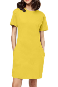 Elevate Your Casual Chic with Our Stylish Female T-Shirt Dress